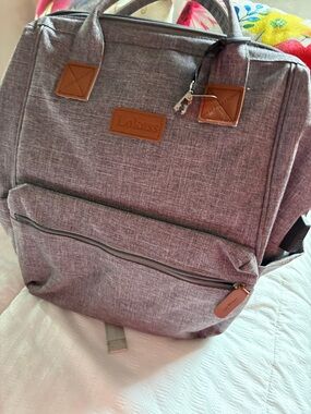 Grey Men's Convertible Backpack Tote